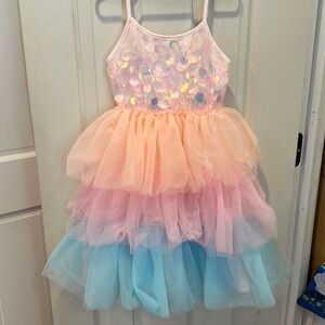 Lola + the boys Paillette Ombre Tutu Dress